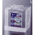 Custom Lucite Cube Award w/ 4-Color Process Booklet